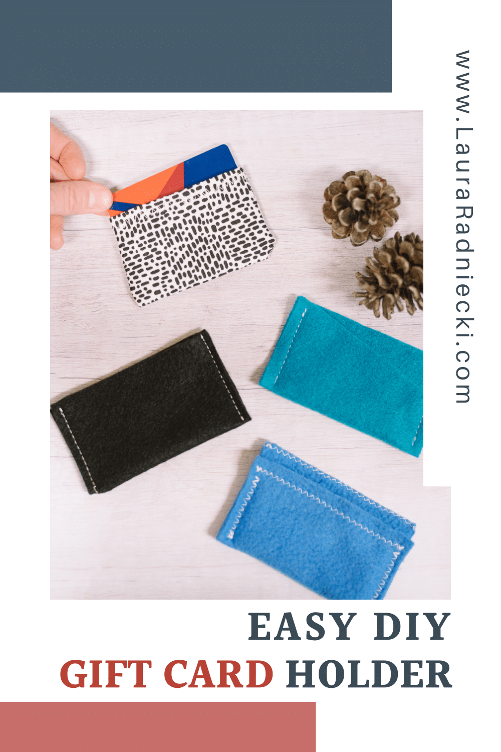 How to Sew Gift Card Pouches