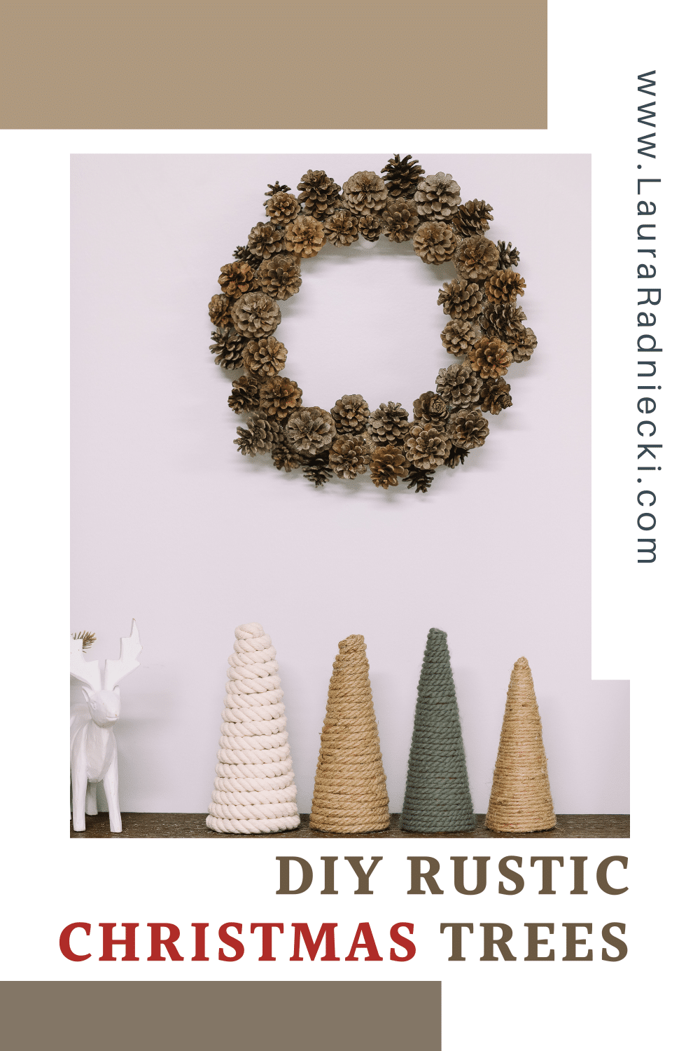 How to Make DIY Christmas Trees with Rope, Jute, Twine, and Yarn