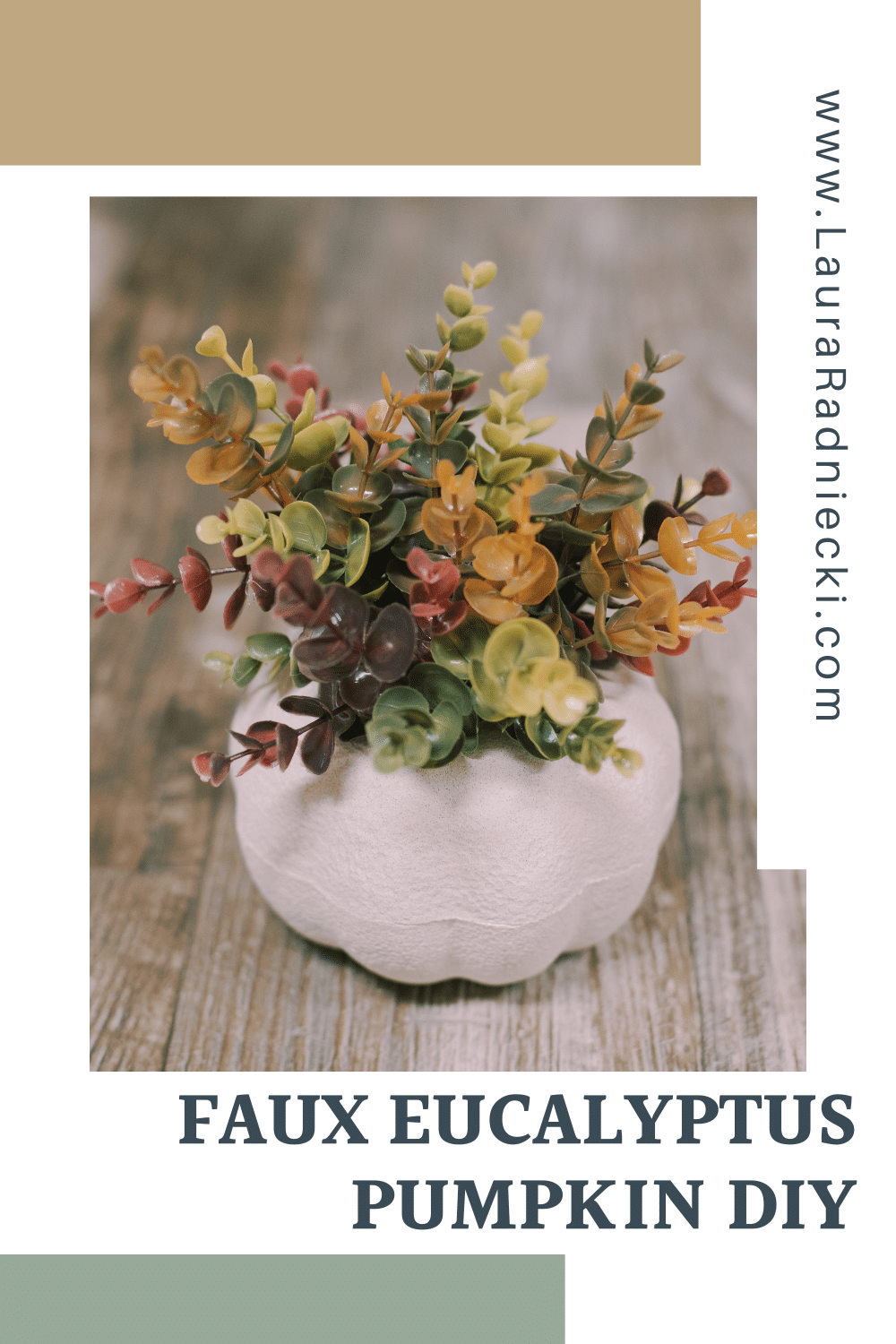 How to Make a Faux Eucalyptus Pumpkin