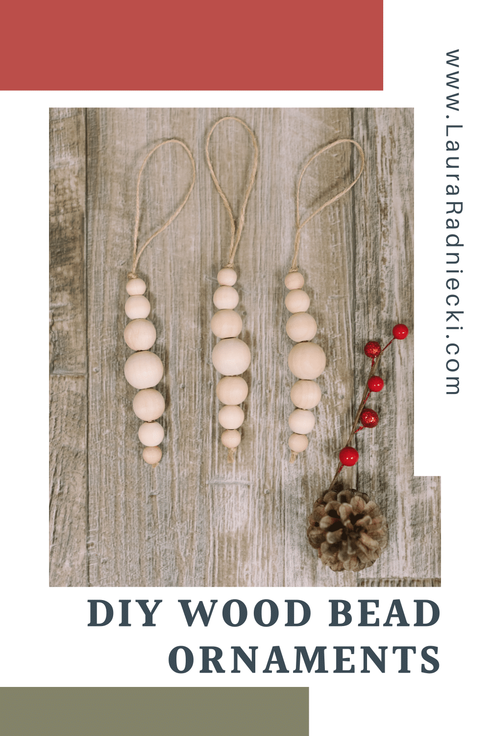 How to Make Wood Bead Ornaments