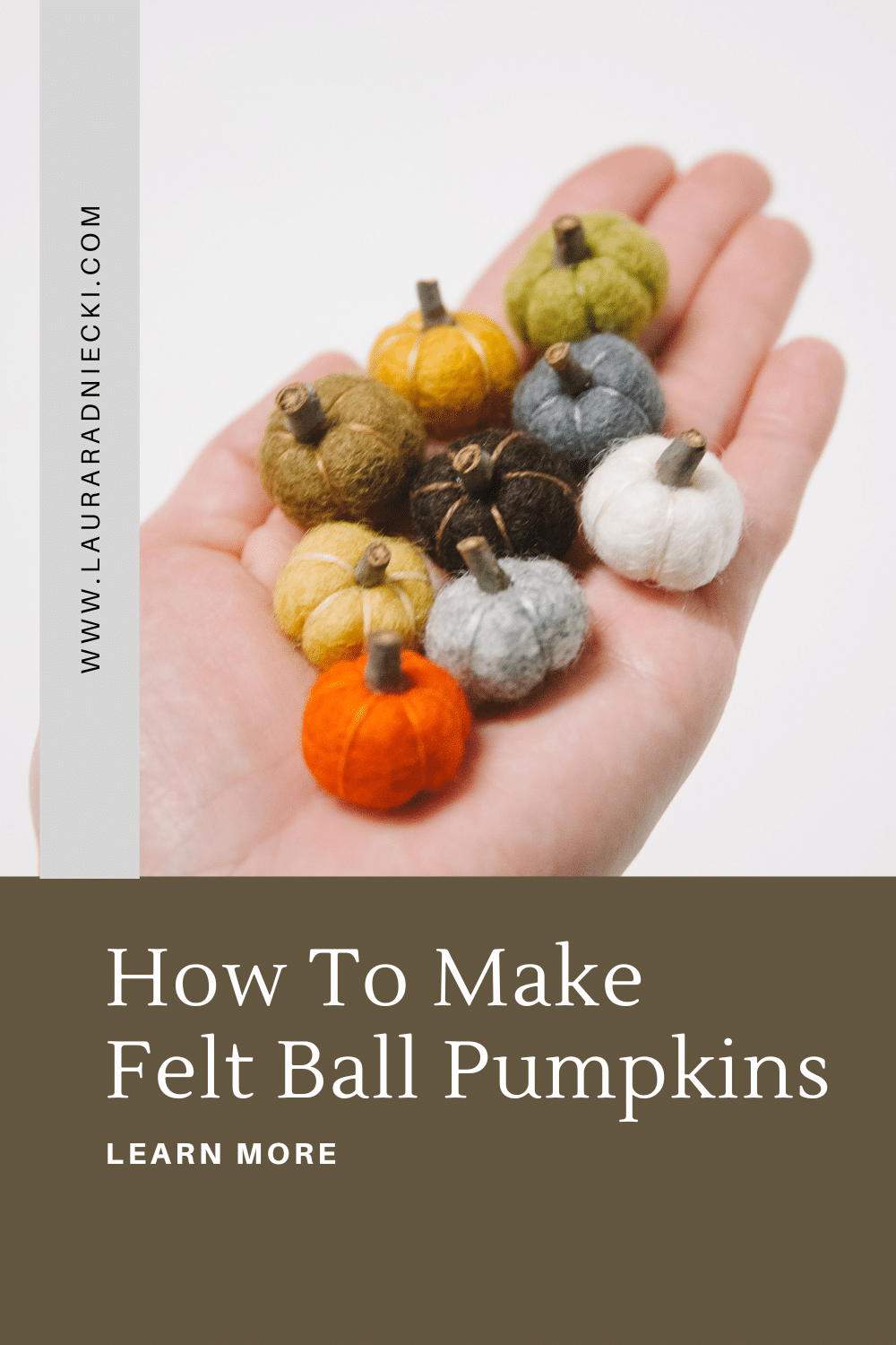 How to Make Mini Felt Ball Pumpkins