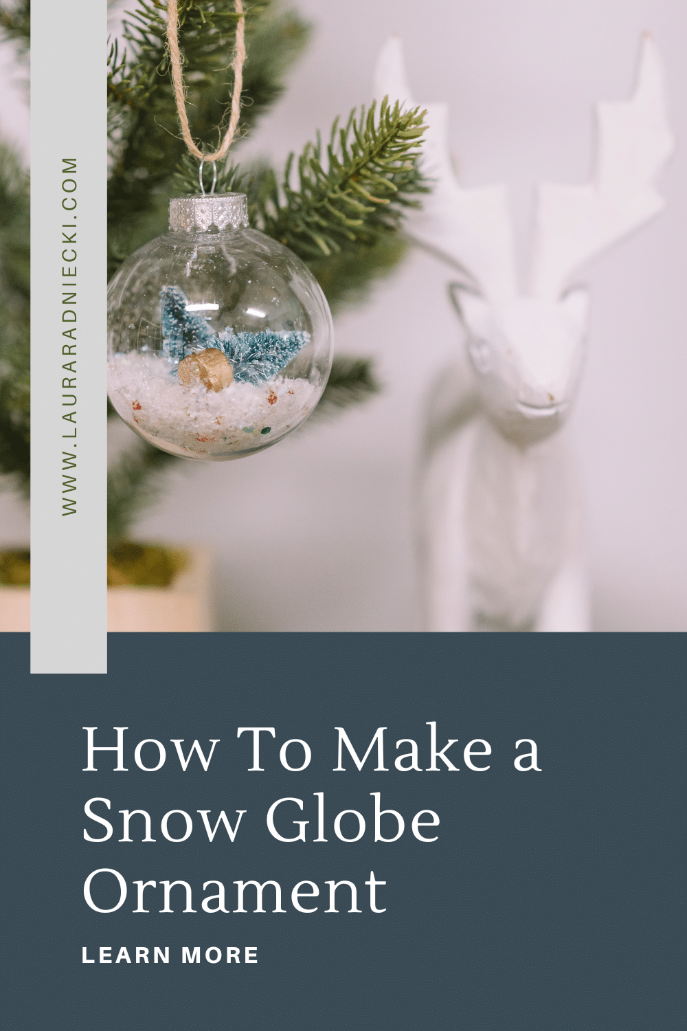 How to Make a Christmas Snow Globe Ornament