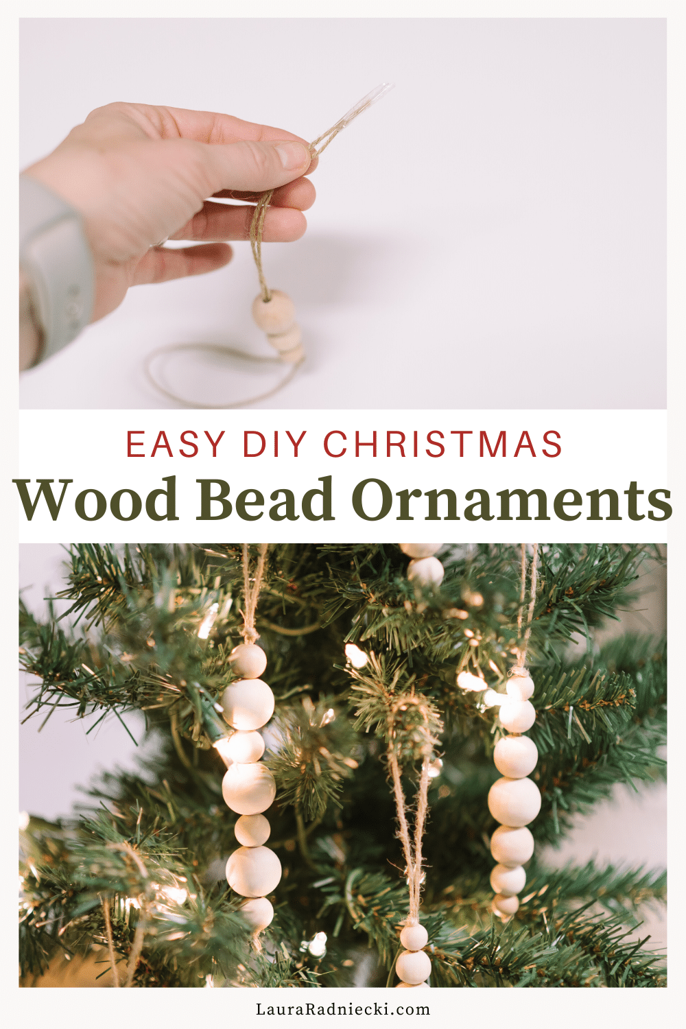 How to Make Wood Bead Ornaments