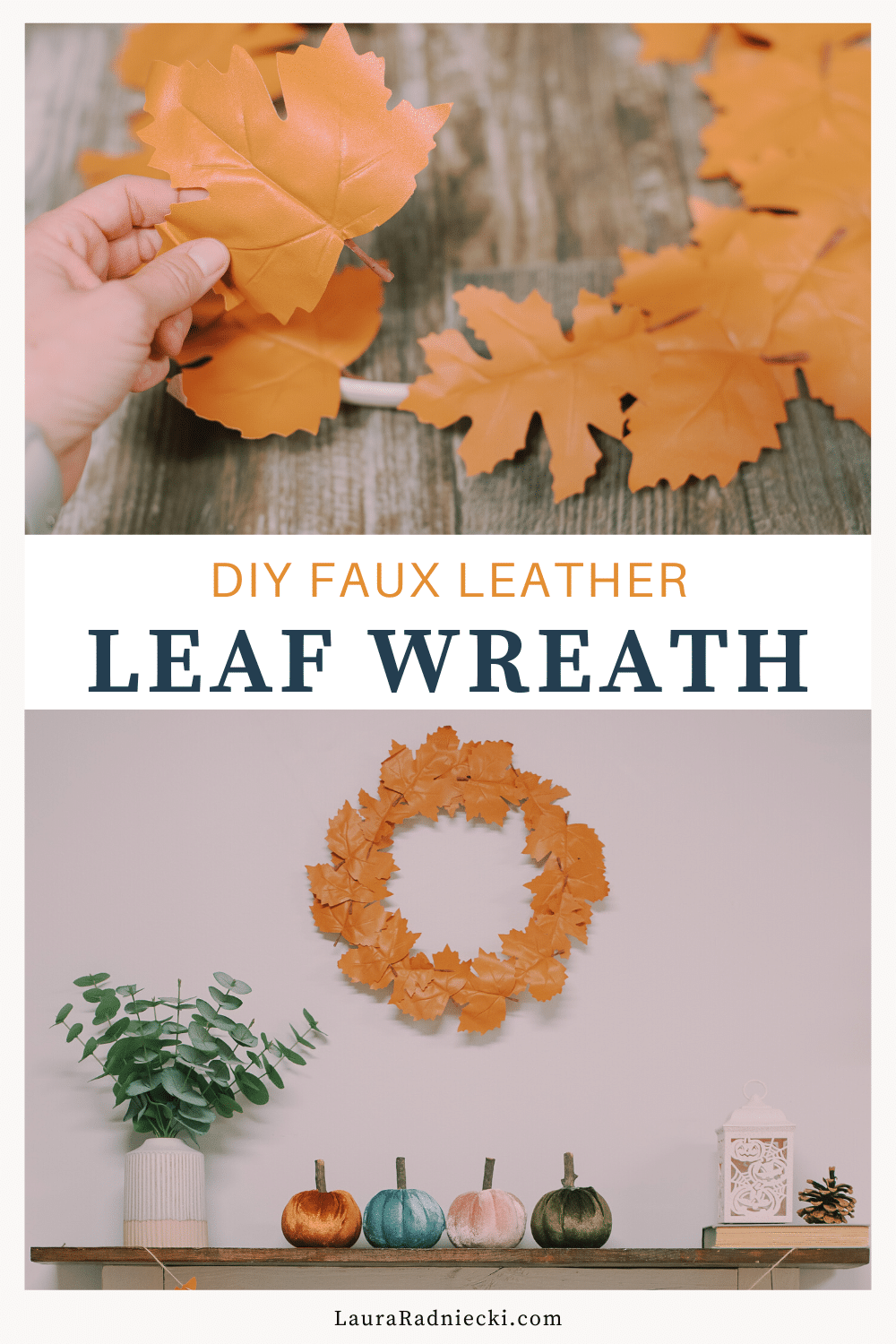 Remodelaholic, Faux Leather Leaves