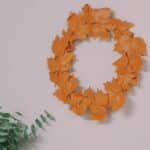 How to make a faux leather leaf wreath.