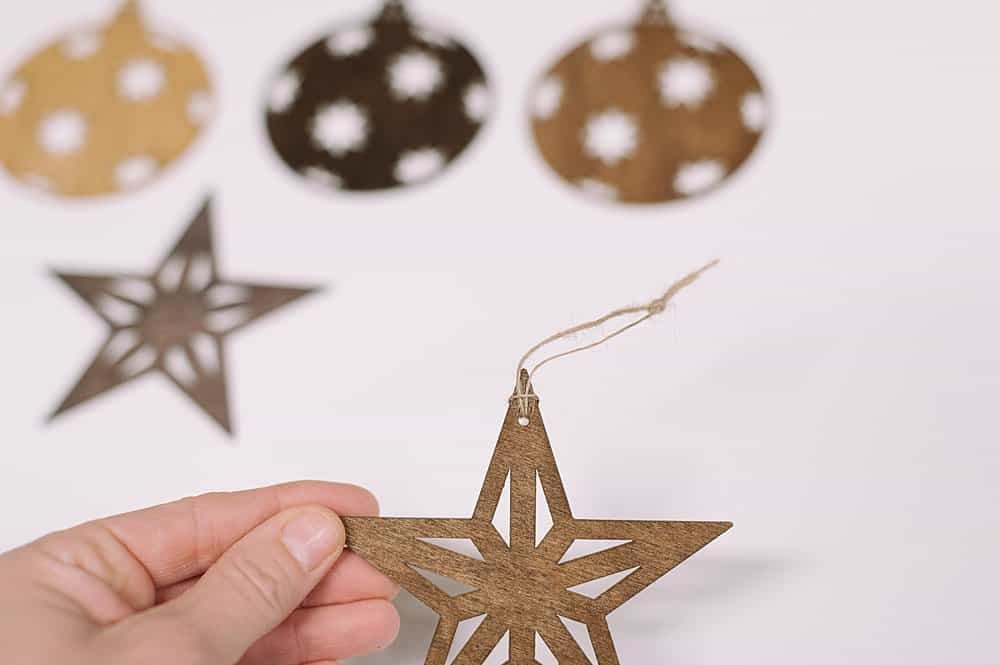 how to stain wood ornaments