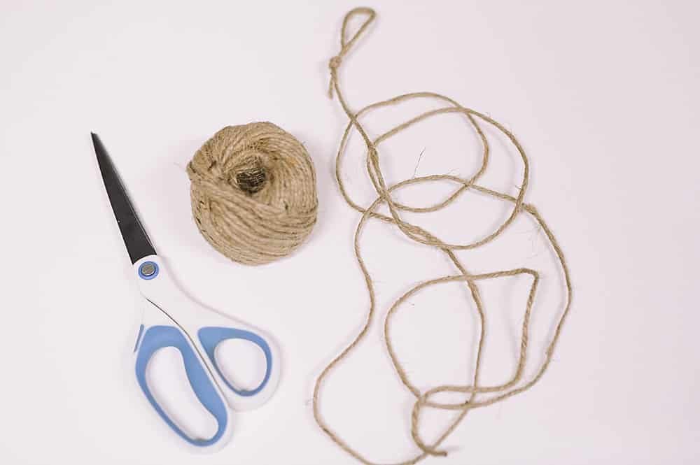 cut twine for a garland