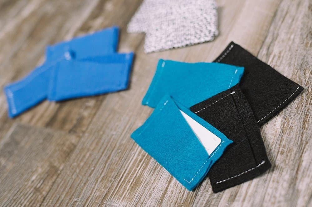 how to sew gift card pouches