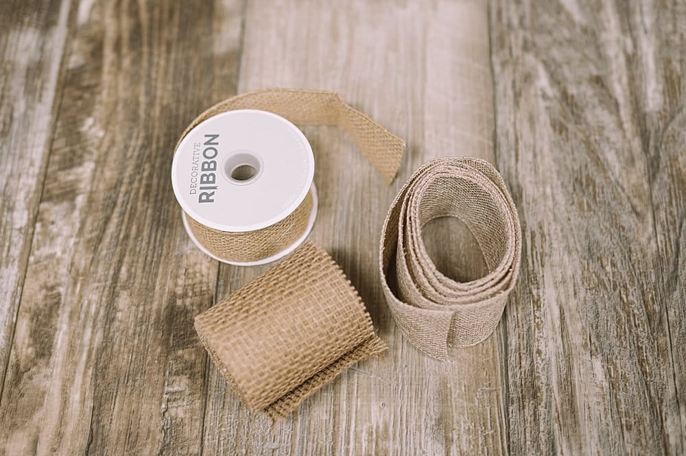 burlap ribbon looks great with kraft paper for gift wrapping
