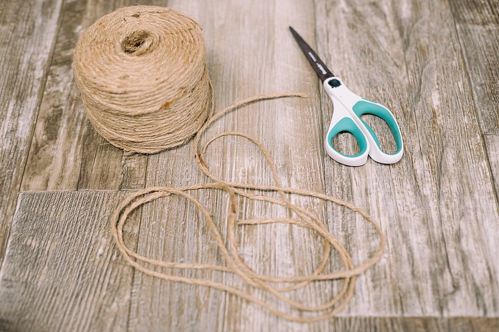 cut twine for wrapping presents