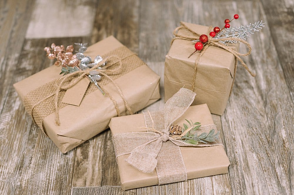 pretty kraft paper gift wrapping ideas