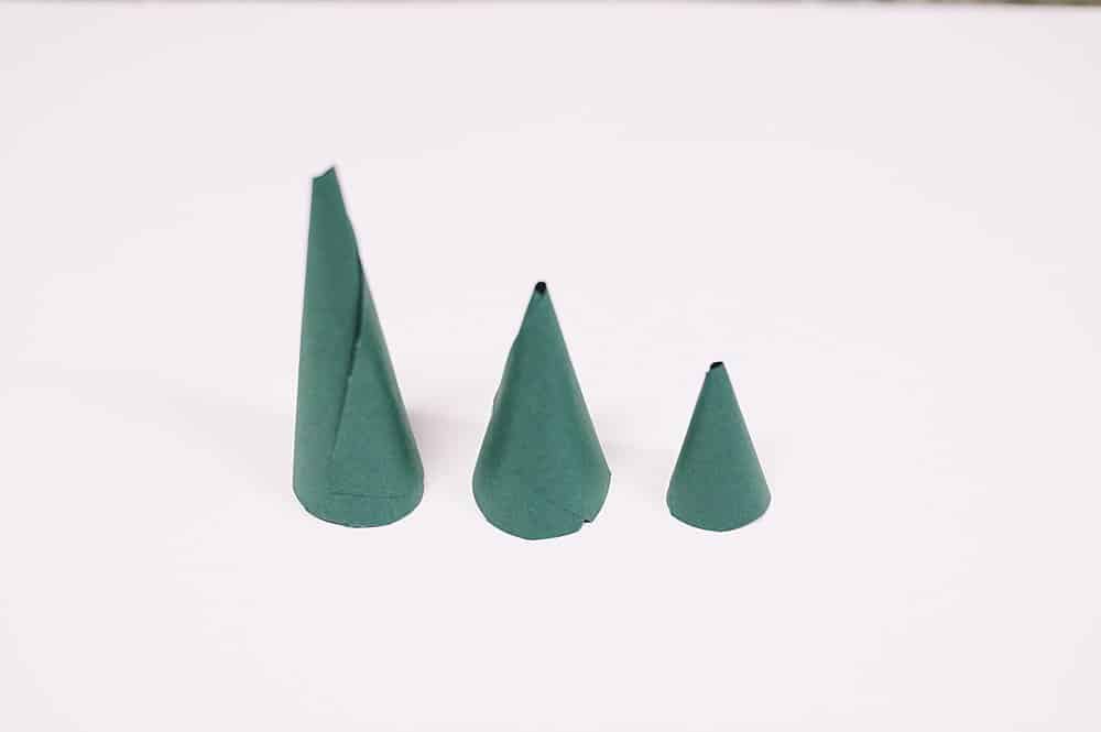 cardstock to make paper cones