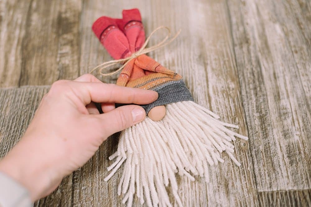 A yarn and sock gnome.