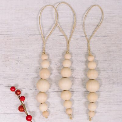 How to Make Wood Bead Ornaments