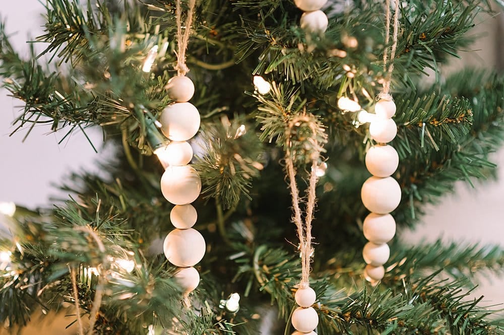 How to make wood bead ornaments for christmas