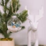 how to make a christmas snow globe ornament