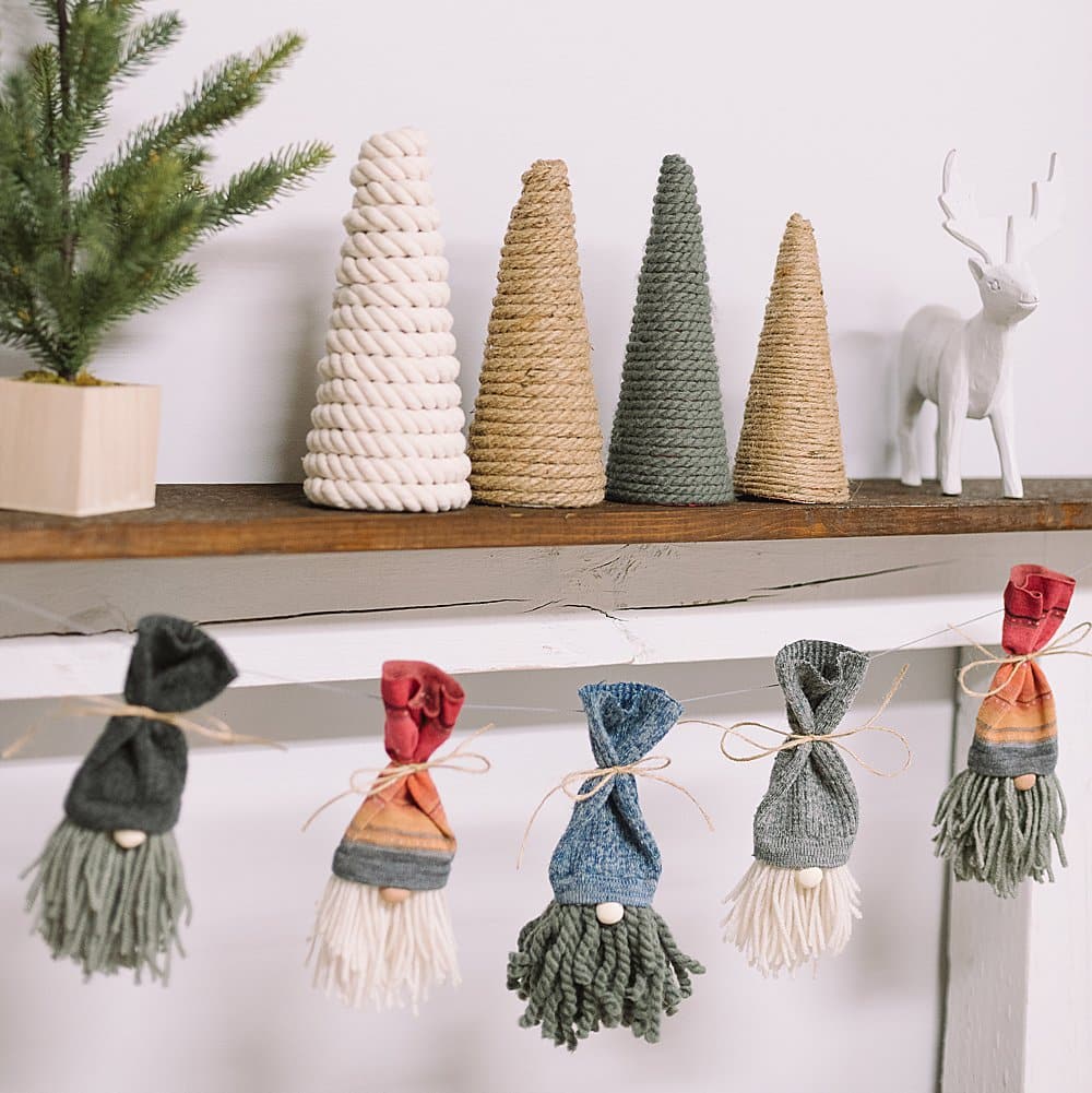 How to Make a DIY Gnome Garland for Christmas