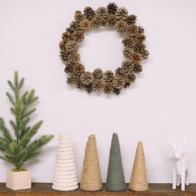 How to Make a Pinecone Wreath
