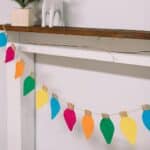 how to make a diy felt lightbulb garland