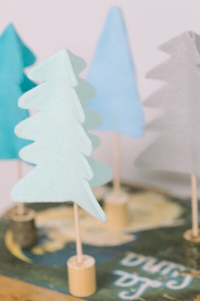 how to make felt trees for the holidays