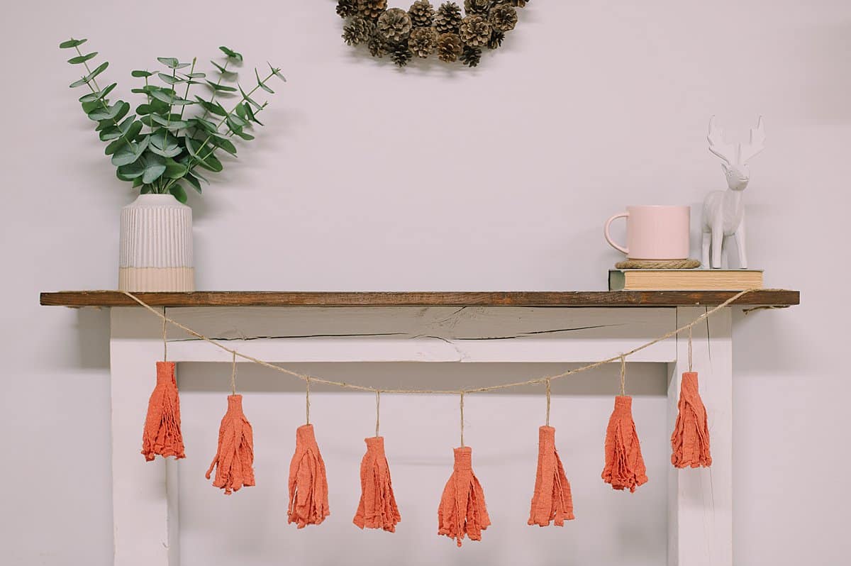 how to make a fabric tassel garland