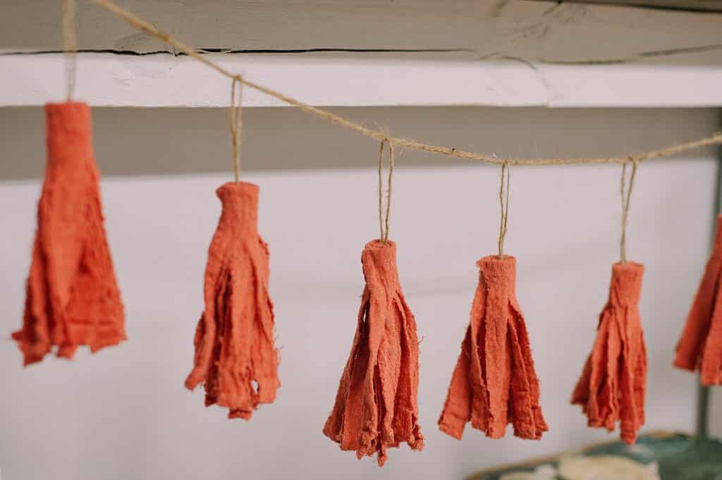How to Make a Fabric Tassel Garland