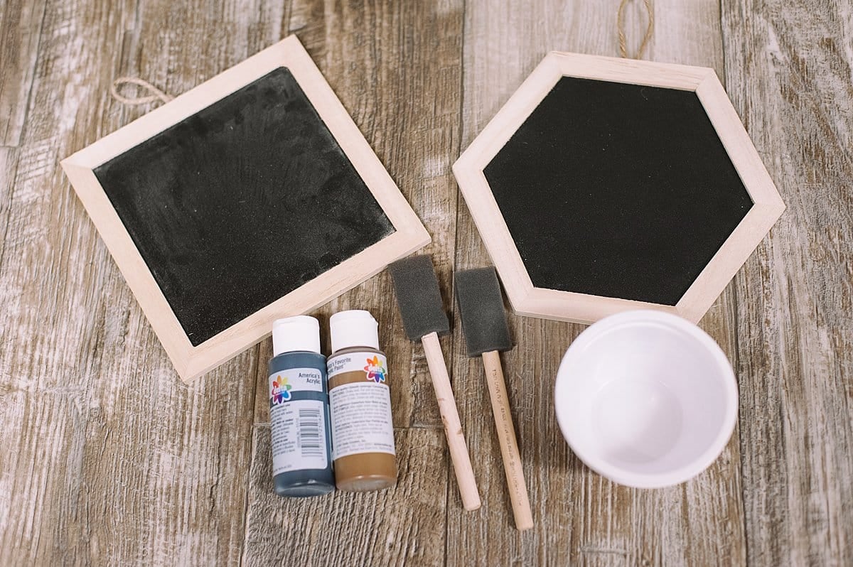 How to Make DIY Mini Wooden Chalkboards from Dollar Tree