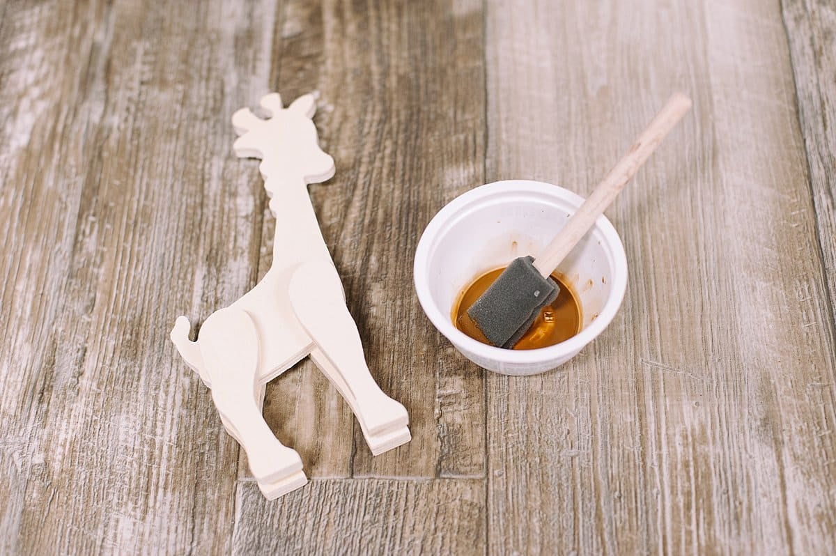 how to make DIY stained wooden animals