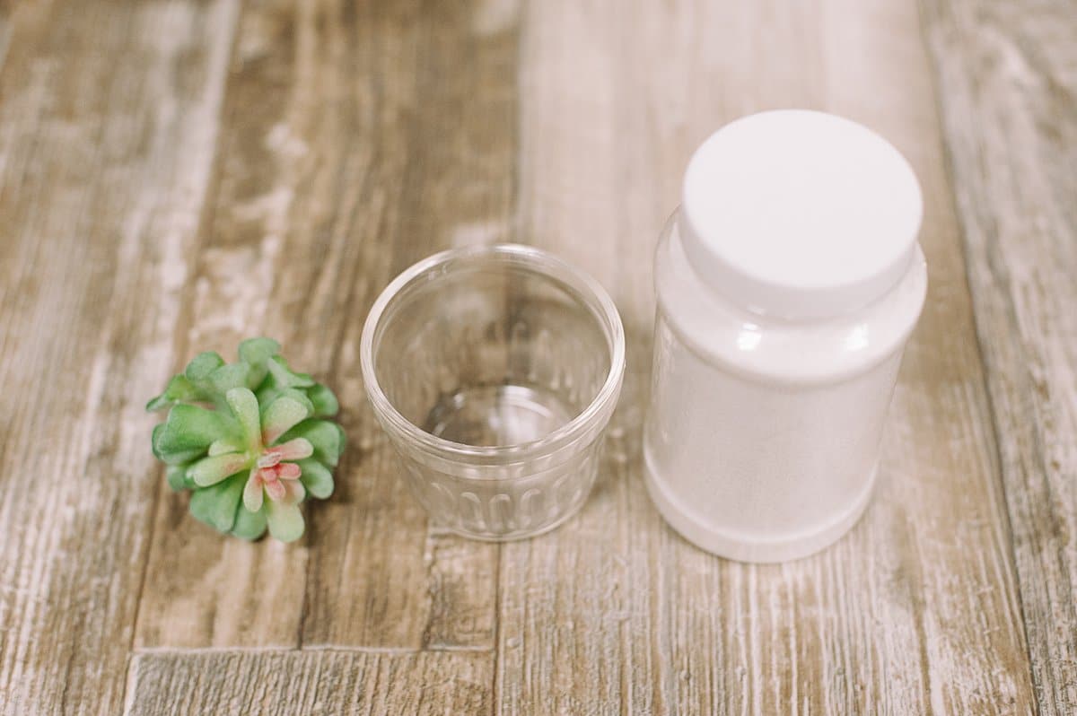 use sand to make potted faux succulent