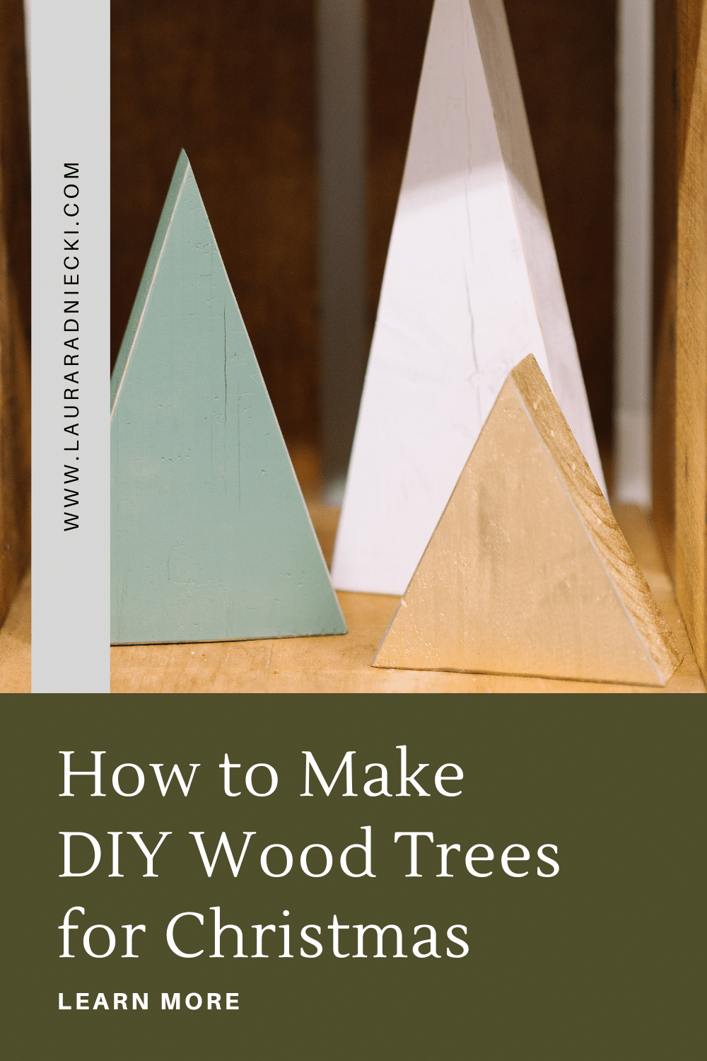 How to Make DIY Wood Trees for Christmas from Scrap Wood and Paint