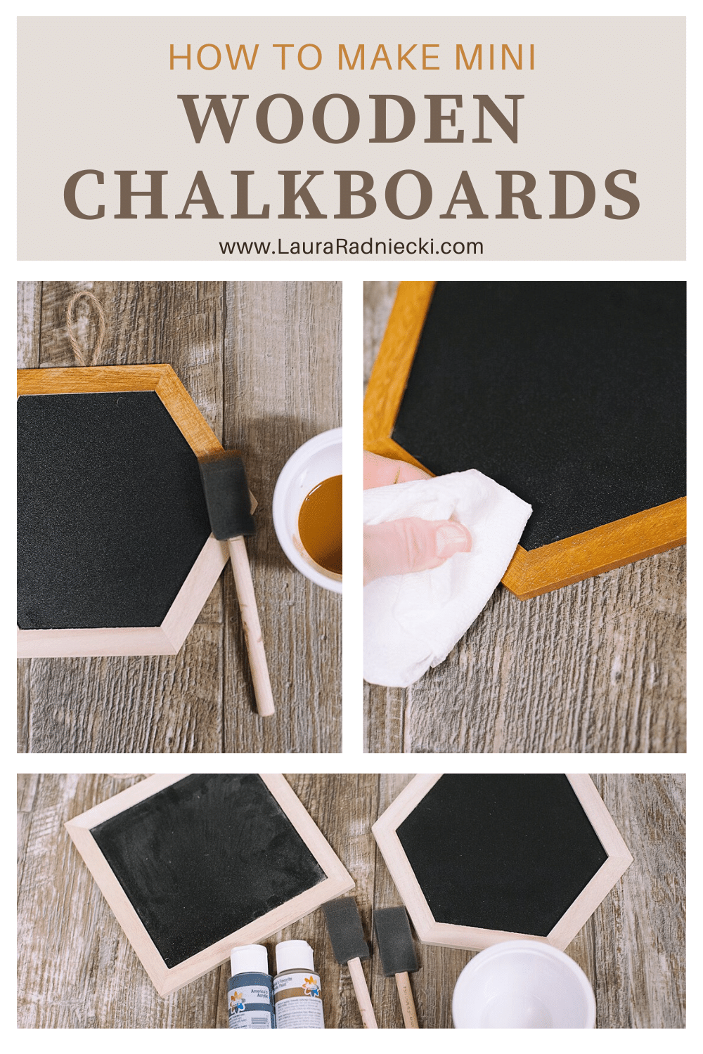 DIY Mini Wooden Chalkboards