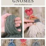 How to make a yarn and sock gnome for Christmas.
