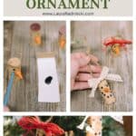 How to make a cork snowman ornament.