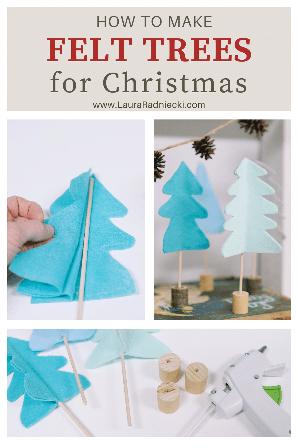 How to Make Felt Trees for the Holidays