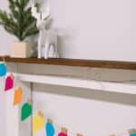 How to make a DIY felt lightbulb garland for Christmas.
