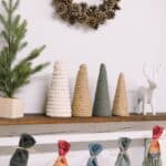 How to make a yarn and sock gnome garland for Christmas.
