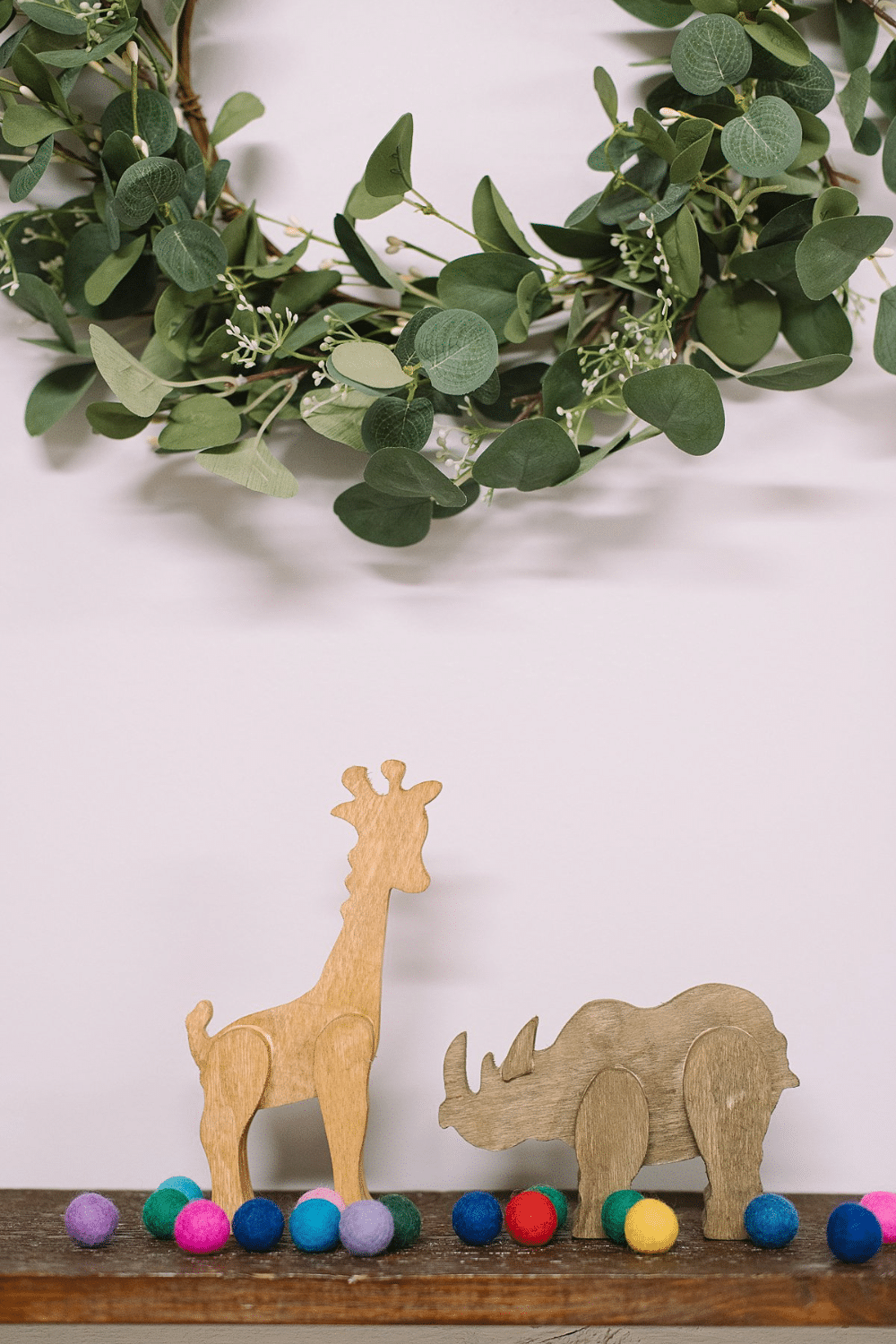 DIY Stained Wooden Animals