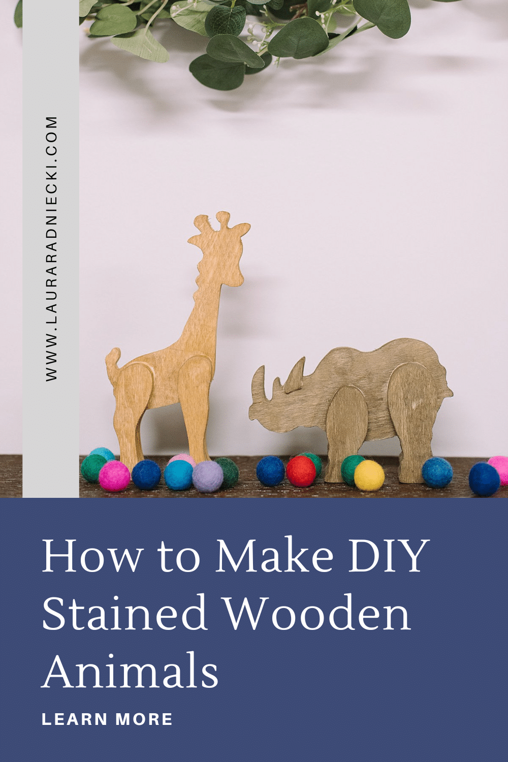 How to Make DIY Stained Wooden Animals
