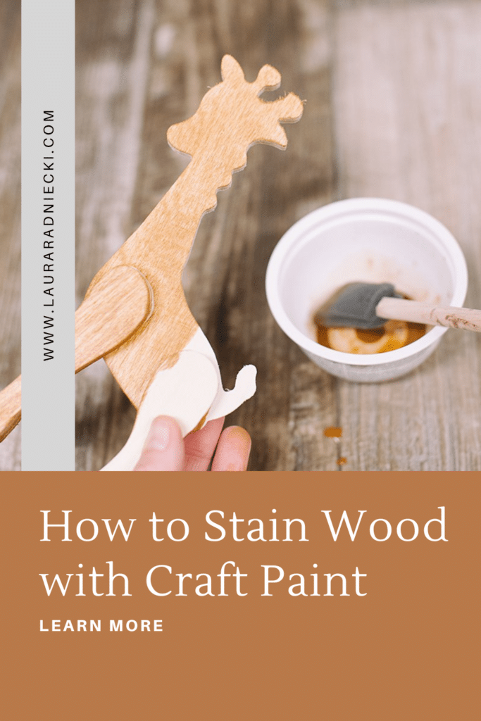How to Stain Wood with Paint Staining Wood Using Craft Paint