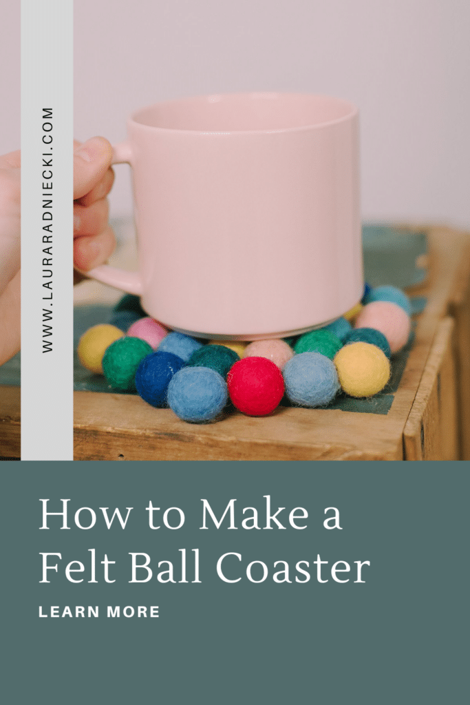 How to Make a Felt Ball Coaster DIY Felt Ball Trivet