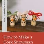 How to make cork snowman ornaments.