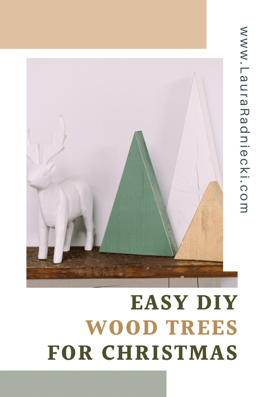 How to Make DIY Wood Trees for Christmas