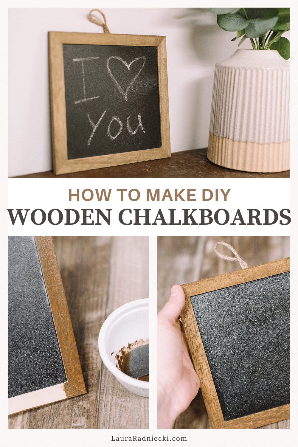 DIY Mini Wooden Chalkboards