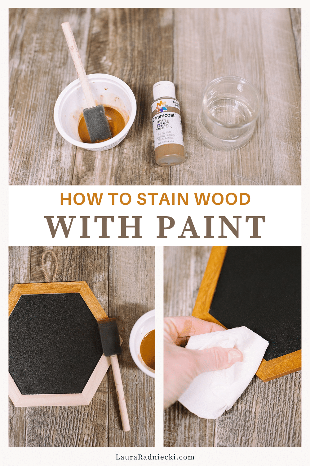 How to Stain Wood with Paint