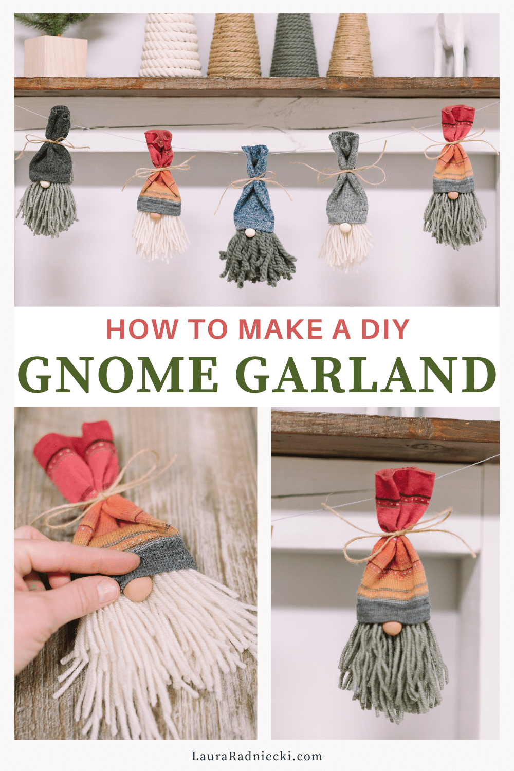 How to Make a DIY Gnome Garland