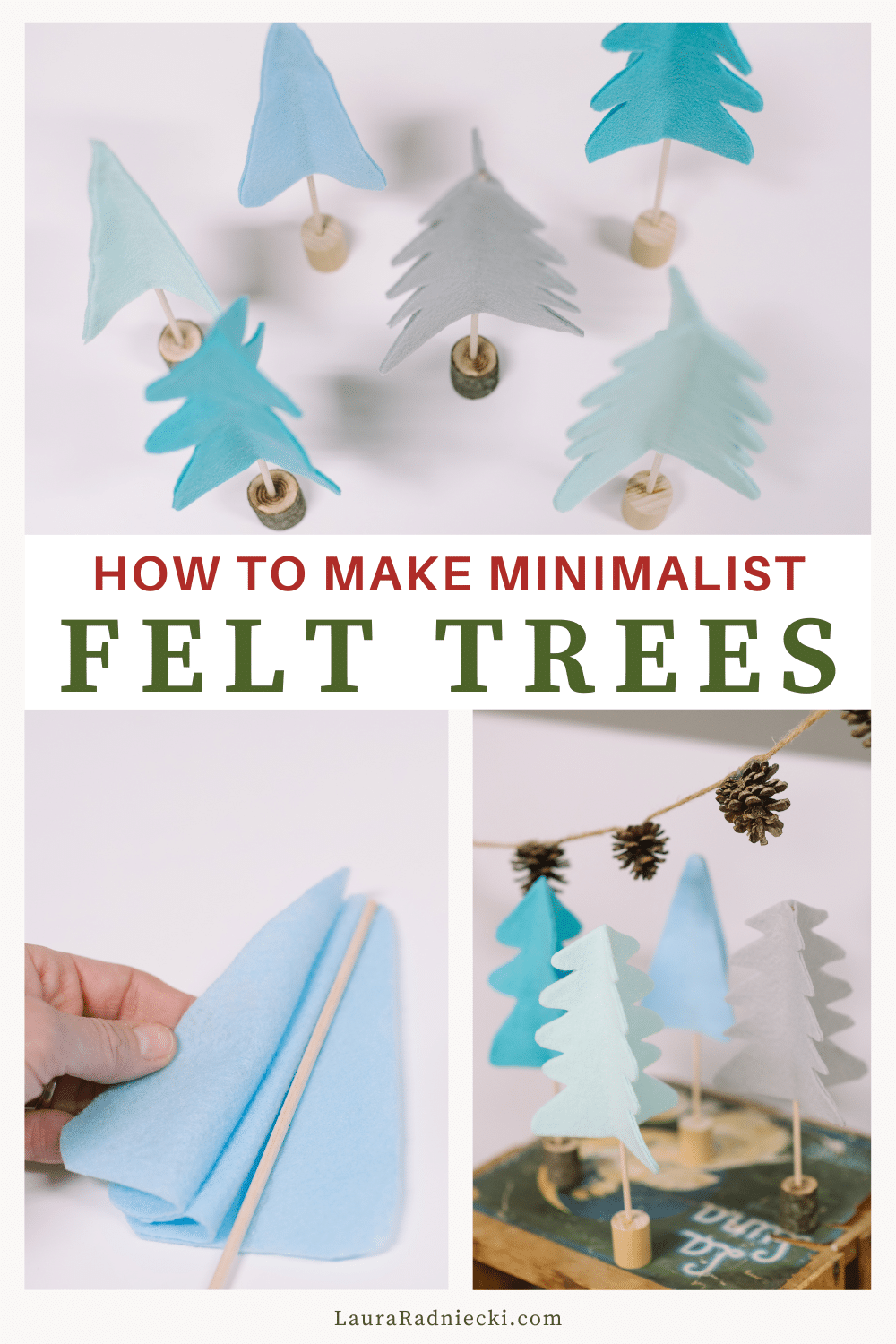 How to Make Felt Trees for the Holidays