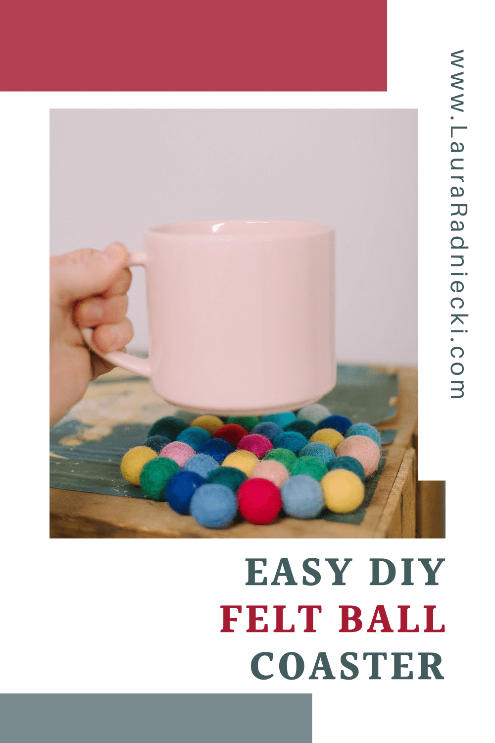 How to Make a Felt Ball Coaster