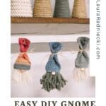 How to make a yarn and sock gnome garland for Christmas.