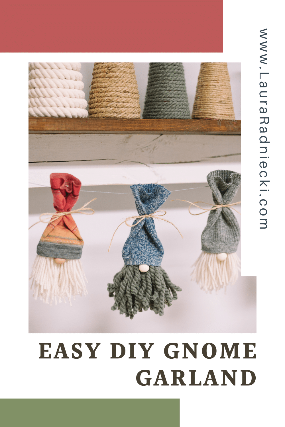 How to Make a DIY Gnome Garland