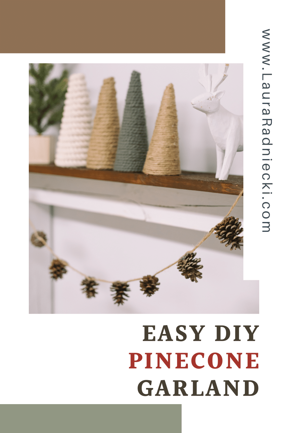 How to Make a Pinecone Garland